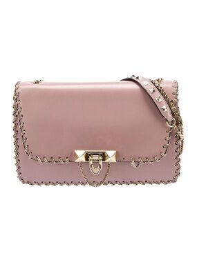 Valentino Garavani Dusty Pink Rockstud Chain Shoulder Bag